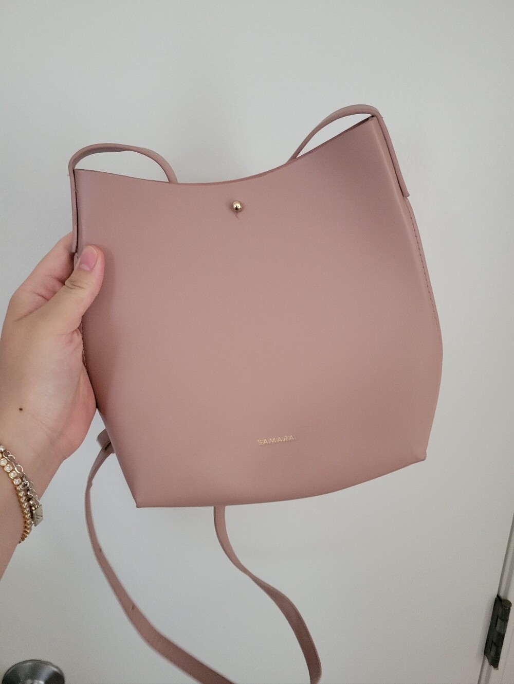 Samara Anthropologie Blush Pink Crossbody Bag